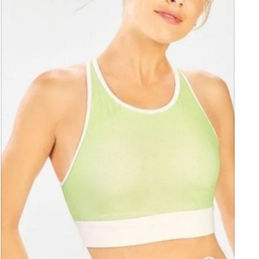 Fabletics Mesh Racer Back Workout Top - Picture 2 of 6